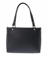 BPKGA04280 MK MICHEL KLEIN BAG(MK ミッシェルクラン バッグ) [2WAY]メタルポイント牛革トートバッグ ブラック