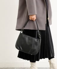 BPKGS01250 MK MICHEL KLEIN BAG(MK ミッシェルクラン バッグ) [2WAY]ギャザーポイントワンハンドルバッグ ブラック