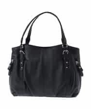 BPKGS03260 MK MICHEL KLEIN BAG(MK ミッシェルクラン バッグ) [2WAY]カウレザータックデザイントートバッグ ブラック