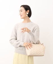 BPRAA02150 MK MICHEL KLEIN BAG(MK ミッシェルクラン バッグ) [2WAY]フラワーキルティングバッグ アイボリー