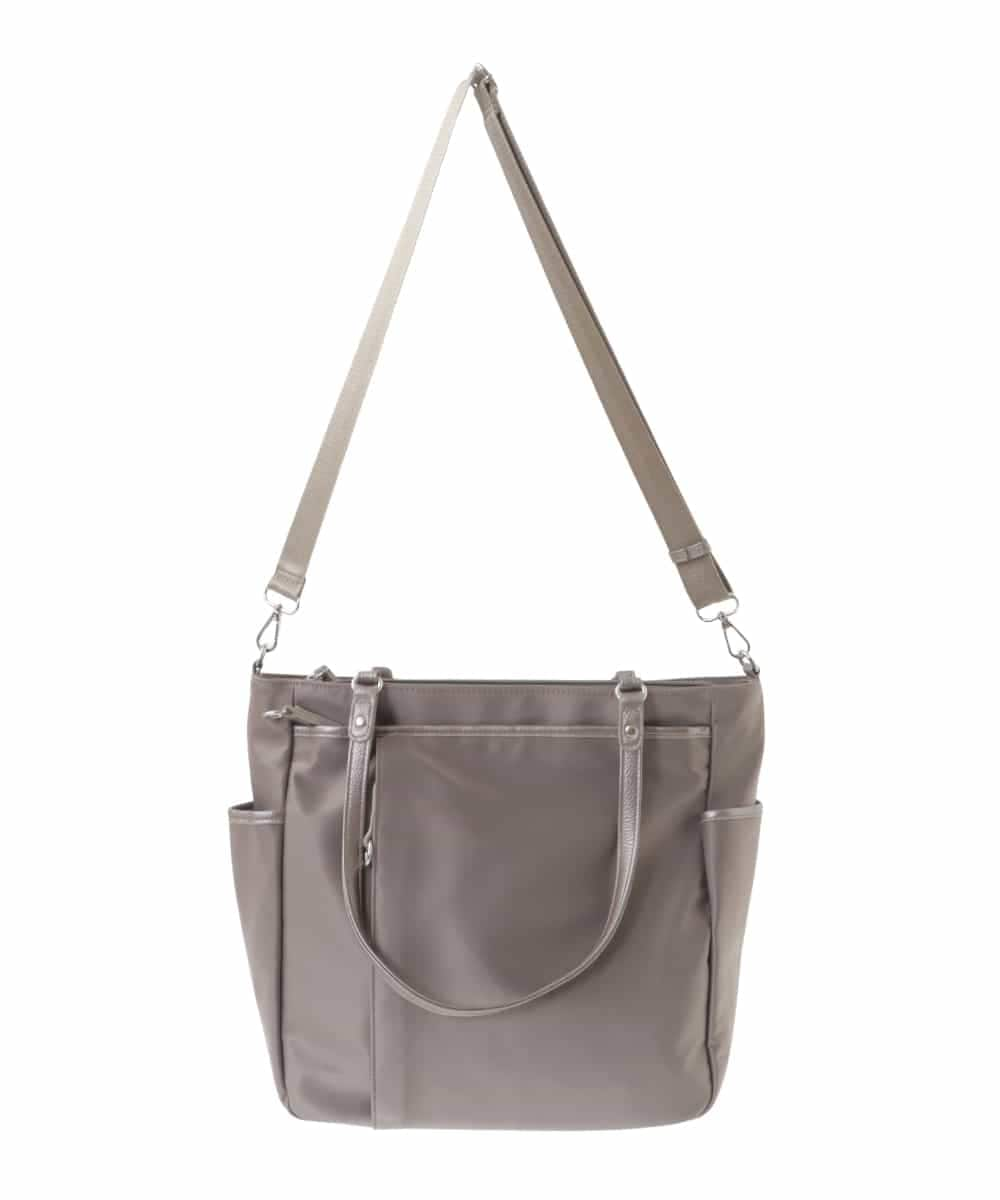 BPRAA04190 MK MICHEL KLEIN BAG(MK ミッシェルクラン バッグ) [2WAY]レザージョイントナイロントートバッグ ベージュ