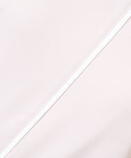 F1BHV68120 MK MICHEL KLEIN(小さいサイズ)(メゾン ドゥ サンク) 【小さいサイズ】配色パイピングデザインシフォントップス/洗える ホワイト