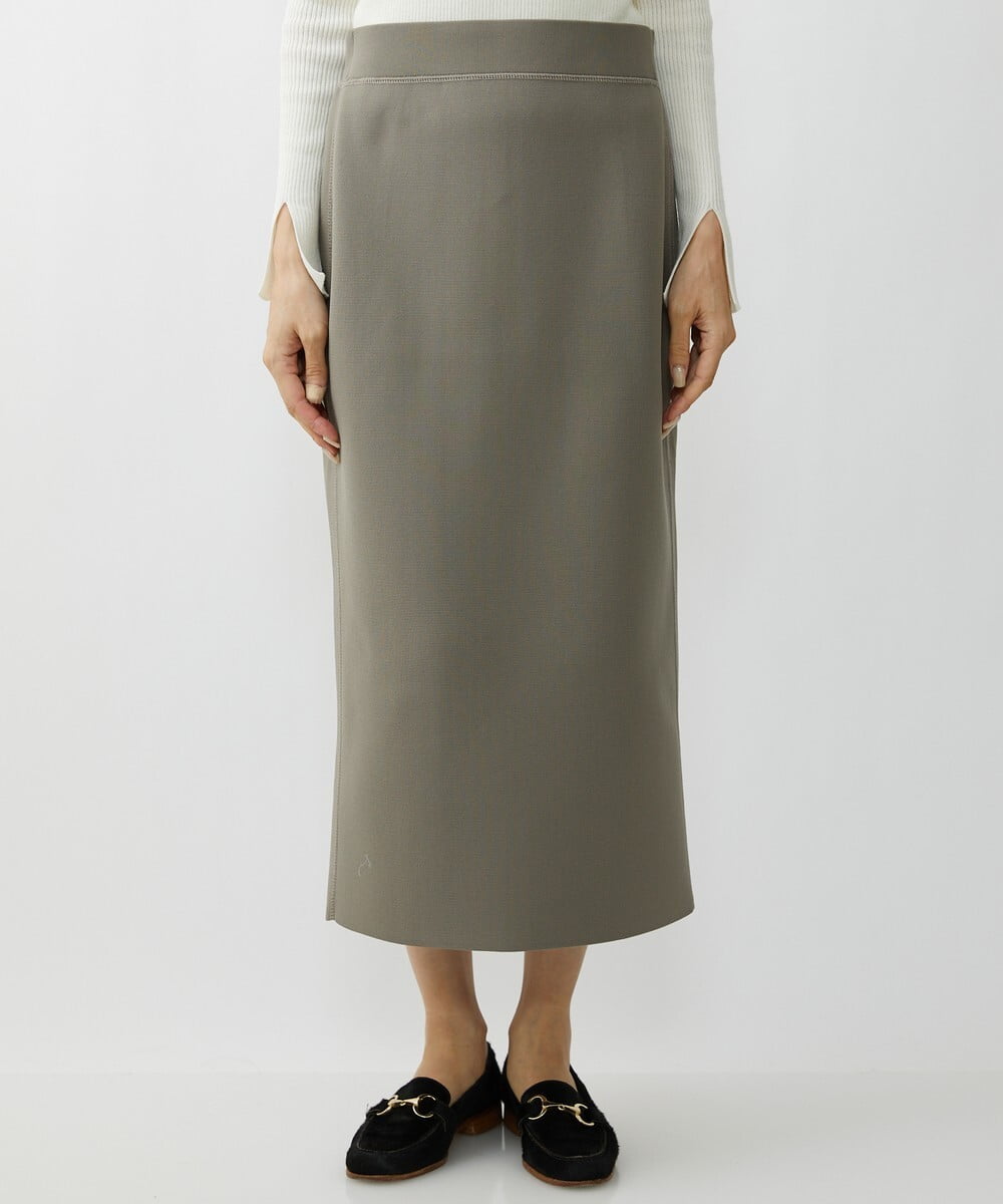 小さいサイズ]スポンディッシュポリニットタイトスカート