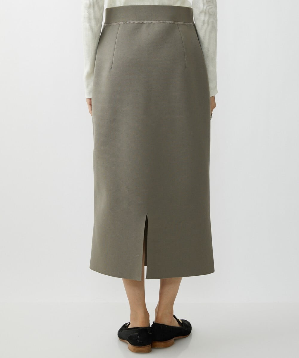 小さいサイズ]スポンディッシュポリニットタイトスカート