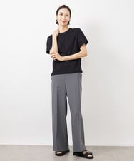 F6KGA05150 MICHEL KLEIN(小さいサイズ)(メゾン ドゥ サンク) [小さいサイズ]ワンポイント刺繍Tシャツ ホワイト