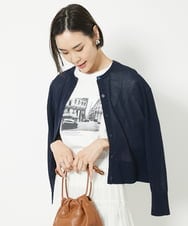 F6KJV40120 MICHEL KLEIN(小さいサイズ)(メゾン ドゥ サンク) [小さいサイズ]フォトプリントTシャツ ホワイト(90)