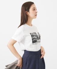 F6KJV40120 MICHEL KLEIN(小さいサイズ)(メゾン ドゥ サンク) [小さいサイズ]フォトプリントTシャツ ホワイト(90)