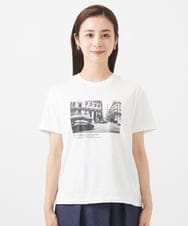 F6KJV40120 MICHEL KLEIN(小さいサイズ)(メゾン ドゥ サンク) [小さいサイズ]フォトプリントTシャツ ホワイト(90)