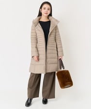 F6VAA41610 MICHEL KLEIN(小さいサイズ)(メゾン ドゥ サンク) [小さいサイズ]2WAYストレッチダウンミドルコート(定番人気) モカ