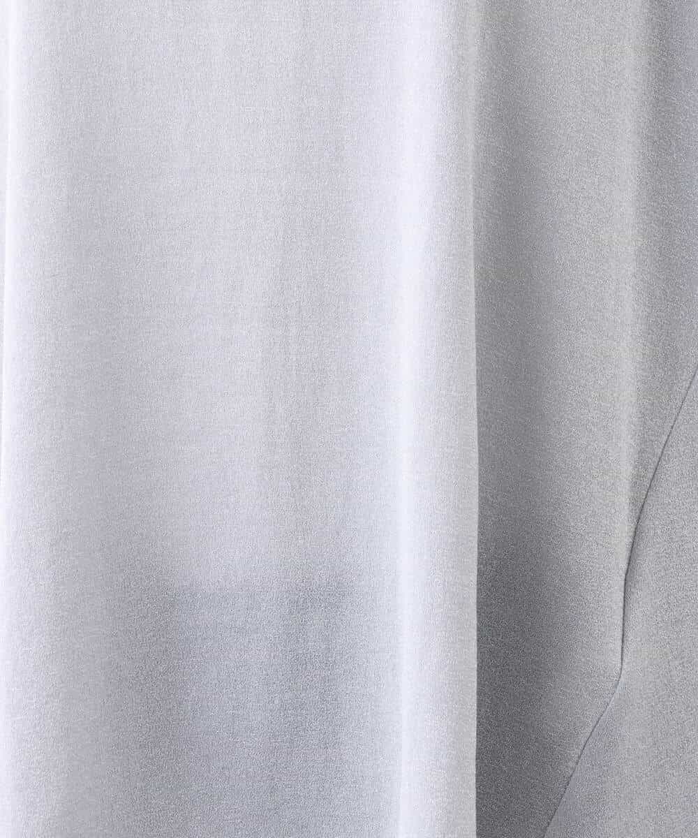 FKKIV72110 MK MICHEL KLEIN(MK ミッシェルクラン) ジャージーラメTシャツ/洗える ライトブルー