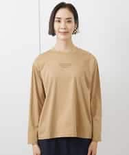 FMKAA40150 MICHEL KLEIN(ミッシェルクラン) ロングスリーブロゴTシャツ ベージュ