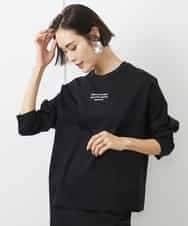 FMKAA40150 MICHEL KLEIN(ミッシェルクラン) ロングスリーブロゴTシャツ ブラック