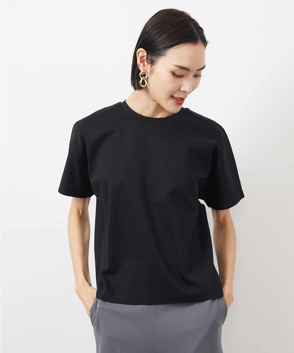 FMKGA05150 MICHEL KLEIN ワンポイント刺繍Tシャツ