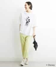 FMKGS66130 MICHEL KLEIN(ミッシェルクラン) ［DISNEY/ディズニー ミッキーマウス］オーバーサイズTシャツ（WEB限定） ホワイト(90)