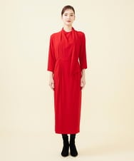 GBEAB07730 Sybilla(シビラ) 【SMART DRESS】スカーフデザインドレス レッド