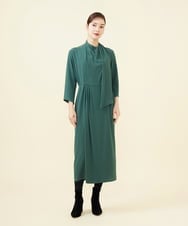 GBEAB07730 Sybilla(シビラ) 【SMART DRESS】スカーフデザインドレス グリーン