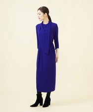 GBEAB07730 Sybilla(シビラ) 【SMART DRESS】スカーフデザインドレス ブルー