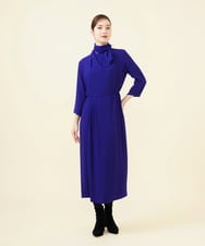 GBEAB07730 Sybilla(シビラ) 【SMART DRESS】スカーフデザインドレス ブルー