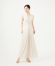 GBEGA03790 Sybilla(シビラ) 【SMART DRESS】Vネックジャンプスーツ オフホワイト