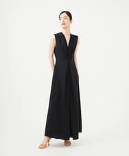 GBEGA03790 Sybilla(シビラ) 【SMART DRESS】Vネックジャンプスーツ ブラック