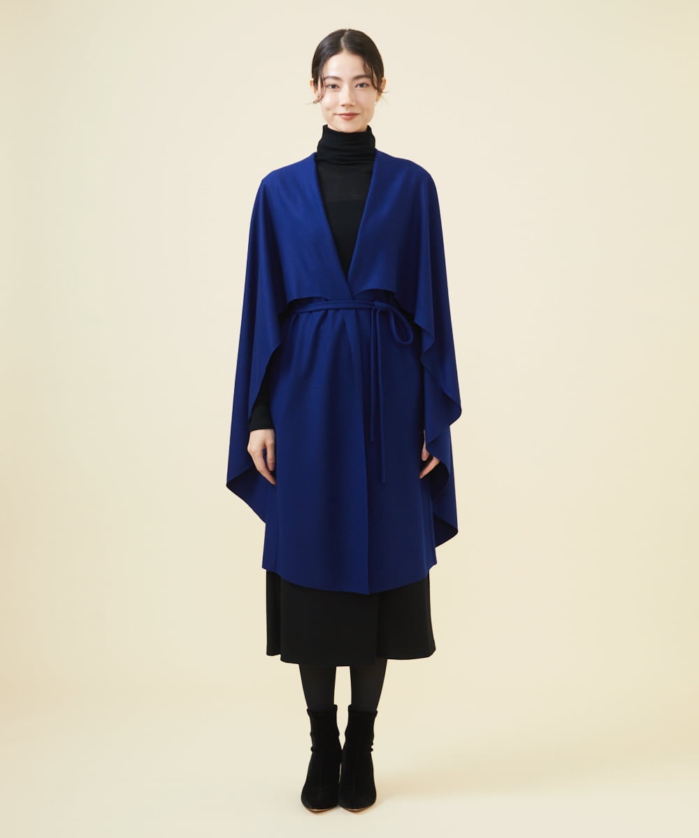 GBJAB14600 Sybilla(シビラ) 【WINTER BLUE】ケープ付きジレ ブルー