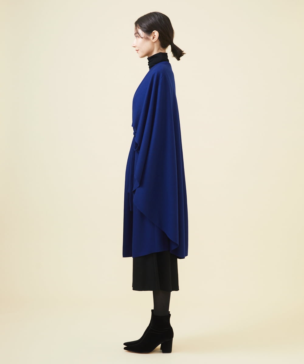 GBJAB14600 Sybilla(シビラ) 【WINTER BLUE】ケープ付きジレ ブルー