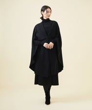 GBJAB14600 Sybilla(シビラ) 【WINTER BLUE】ケープ付きジレ ブラック