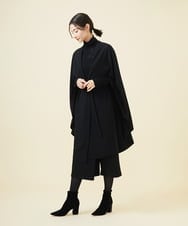 GBJAB14600 Sybilla(シビラ) 【WINTER BLUE】ケープ付きジレ ブラック