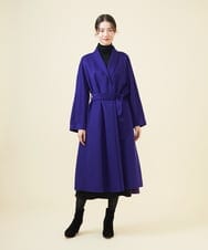 GBUVB02120 Sybilla(シビラ) 【WINTER BLUE】ショールカラーリバーコート ブルー