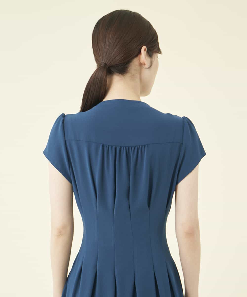 GDEGM21390 Sybilla(シビラ) タッキングデザインドレス ブルー