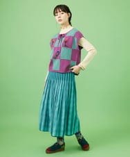 GJFDA01270 Jocomomola(ホコモモラ) Morado クロッシェニットベスト パープル