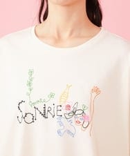 GJKJT71130 Jocomomola(ホコモモラ) Aniversario アーカイブ刺繍Tシャツ アイボリー