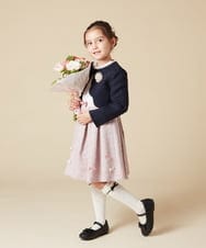 KG2CA01019 a.v.v KIDS(アー・ヴェ・ヴェ) [KIDS]パール調フラワーコサージュ アイボリー