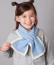 KG3AA11024 a.v.v KIDS(アー・ヴェ・ヴェ) [KIDS]リボンデザイン差し込みマフラー ライトブルー