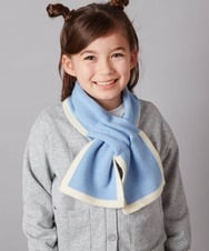 KG3AA11024 a.v.v KIDS(アー・ヴェ・ヴェ) [KIDS]リボンデザイン差し込みマフラー ライトブルー