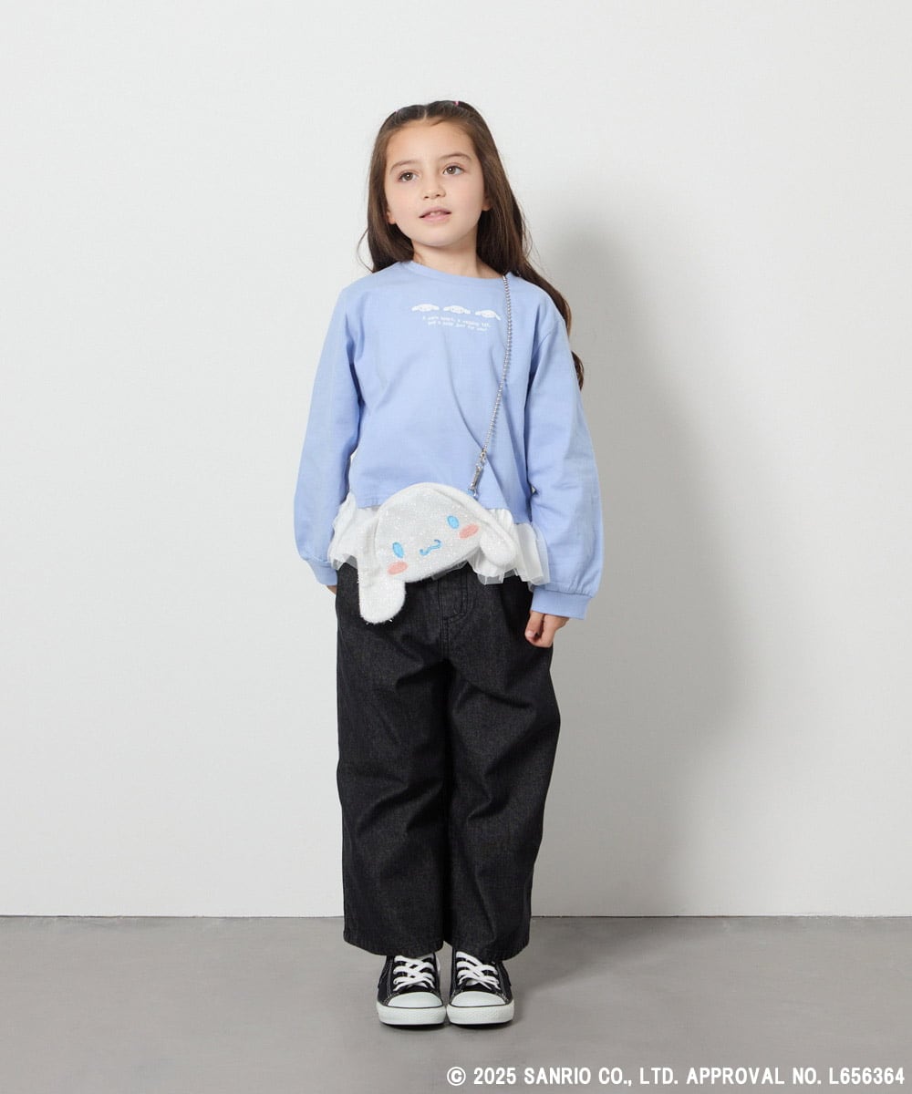 KG5EA01044 a.v.v KIDS(アー・ヴェ・ヴェ) [KIDS]【ポチャッコ＆シナモロール】お顔ミニショルダーバッグ グリーン