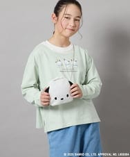 KG5EA01044 a.v.v KIDS(アー・ヴェ・ヴェ) [KIDS]【ポチャッコ＆シナモロール】お顔ミニショルダーバッグ グリーン