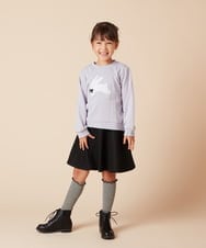 KGLTA11007 a.v.v KIDS(アー・ヴェ・ヴェ) [KIDS]ワンポイントハイソックス ブラック