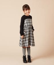 KGLTA11007 a.v.v KIDS(アー・ヴェ・ヴェ) [KIDS]ワンポイントハイソックス ブラック