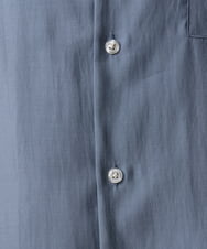 KHBHV66059 a.v.v MEN(アー・ヴェ・ヴェ) 【大人にちょうどいい透け感】セミシアーオープンカラーシャツ　5分袖 ライトグリーン