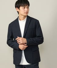 KHJKV05119 a.v.v MEN(アー・ヴェ・ヴェ) 【ON/OFF兼用】スマートシャンブレージャケット(セットアップ可) ネイビー