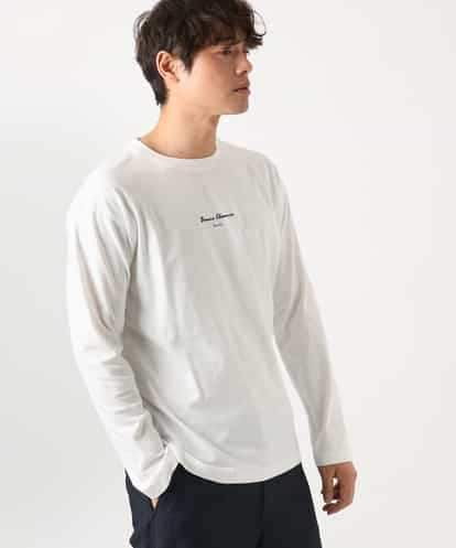 KHKEA07034 a.v.v MEN 【春の新作】ミニロゴプリントロングTシャツ