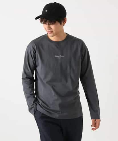 KHKEA07034 a.v.v MEN 【春の新作】ミニロゴプリントロングTシャツ