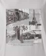 KHKEA10049 a.v.v MEN(アー・ヴェ・ヴェ) 【春の新作】PARISフォトプリントワイドシルエットロングTシャツ ライトグレー