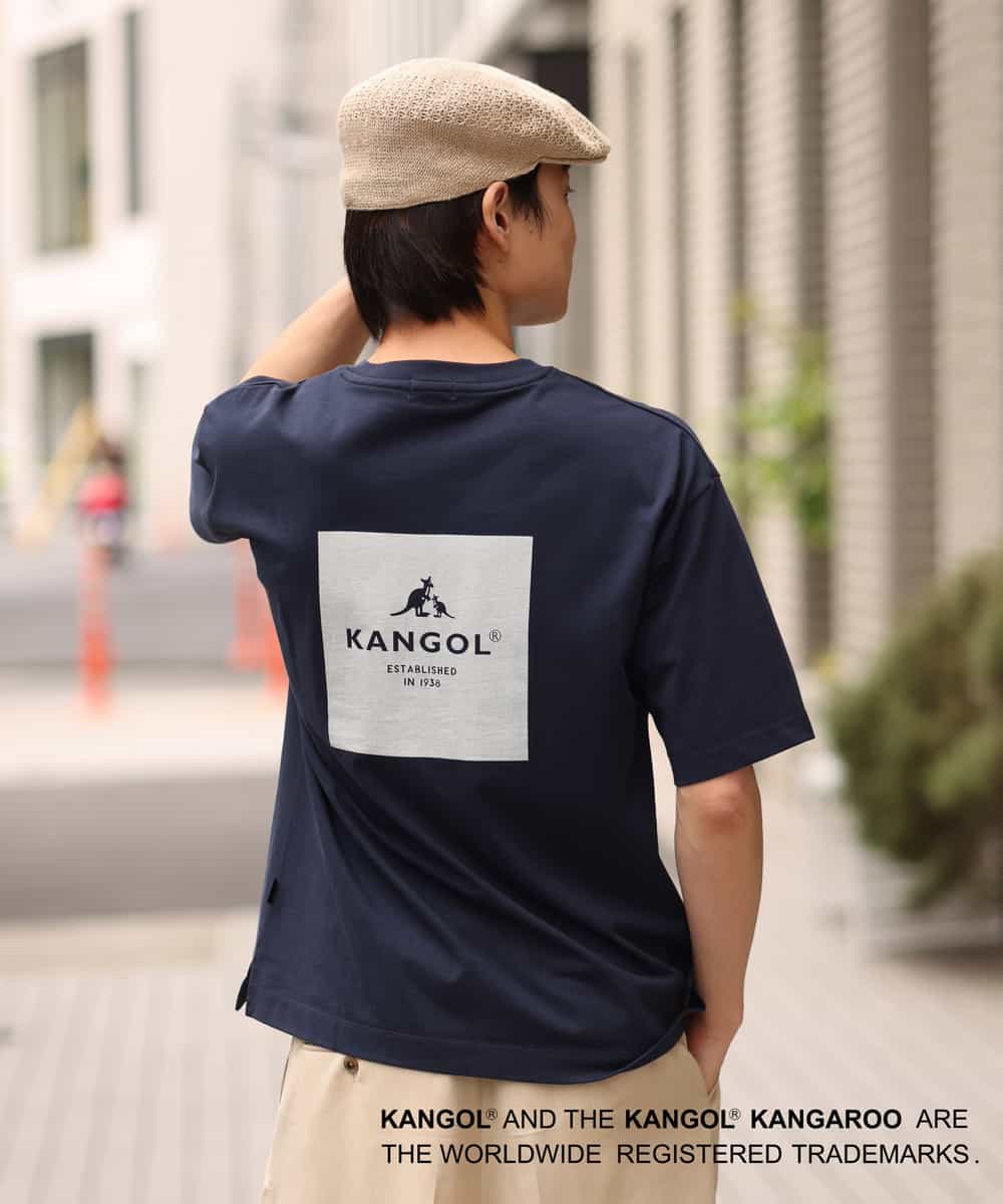 コラボ/KANGOL】胸ポケットプリントTシャツ(カットソー・Tシャツ