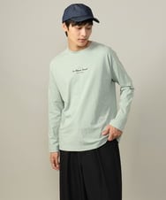 KHKJV29029 a.v.v MEN(アー・ヴェ・ヴェ) 【ユニセックス】ミニロゴセミワイドシルエットロングTシャツ ホワイト