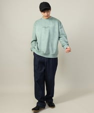 KHLKV10069 a.v.v MEN(アー・ヴェ・ヴェ) 【美シルエット】デニムワンタックワイドパンツ 15.8OZ ネイビー