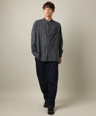 KHLKV10069 a.v.v MEN(アー・ヴェ・ヴェ) 【美シルエット】デニムワンタックワイドパンツ 15.8OZ ネイビー