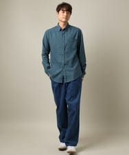 KHLKV10069 a.v.v MEN(アー・ヴェ・ヴェ) 【美シルエット】デニムワンタックワイドパンツ 15.8OZ ネイビー