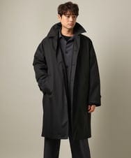 KHUAA30179 a.v.v MEN(アー・ヴェ・ヴェ) 【軽い上質ダウン】ツイルステンカラーダウンコート ベージュ